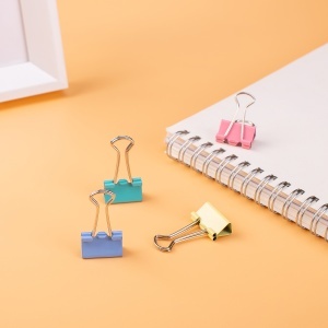 Clips color 19 mm, 40 buc./cutie, DELI - Img 5