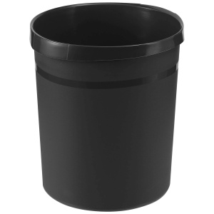 Cos de birou pentru hartii, 18l, negru, HAN Grip