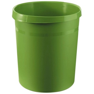 Cos de birou pentru hartii, 18l, verde, HAN Grip