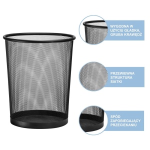 Cos metalic birou, 19 l MESH - Img 2