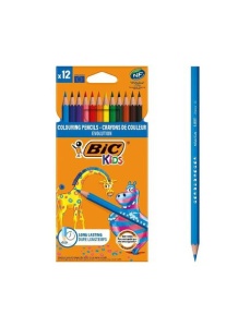 Creioane colorate, 12 culori/set, Kids Evolutions BIC - Img 3