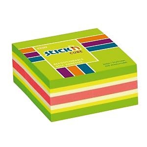 Cub notite autoadeziv 51x51 mm, 250 file, verde, STICK'N