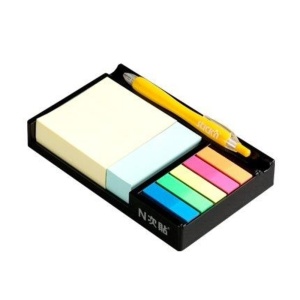 Cub notite autoadeziv cu suport, 76 x 76/76 x 25/45 x 12 mm, STICK'N