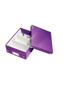 Cutie organizare mica, 220x100x280 mm, mov, LEITZ WOW Click&Store - Img 3