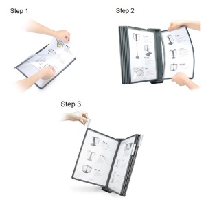 Display birou rotativ cu 10 buzunare A4, AIDATA Motion - Img 4