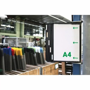 Display perete cu 10 buzunare incluse, negru, TARIFOLD - Img 2