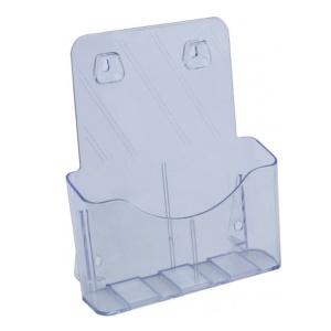 Display plastic pentru pliante, 1 x A4, portrait, transparent, KEJEA