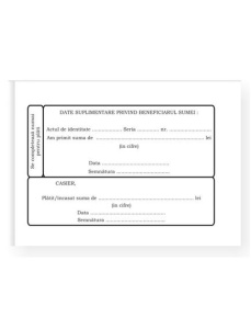 Dispozitie de plata catre casierie, A6, 100 file, 3 buc/set - Img 2