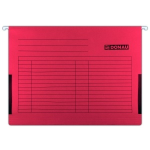 Dosar suspendabil, cu burduf, A4, rosu, 5 buc/set, DONAU