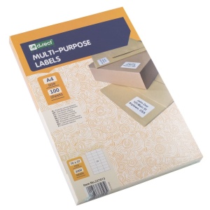 Etichete autocolante albe, 24/A4, 70 x 37mm, 100 coli/top, D.RECT