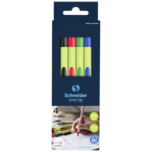 Fineliner varf 0.4 mm SCHNEIDER Line-Up, 4 buc/set