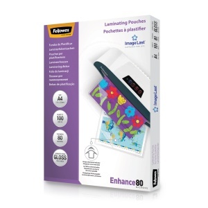 Folie laminare A4 80 microni, 100 buc/top, FELLOWES - Img 3