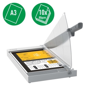 Ghilotina hartie A3 LEITZ Home Office Precision, 10 coli - Img 3
