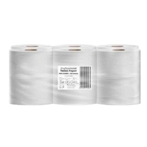 Hartie igienica economica jumbo, 2 straturi, 80 m/rola, 12 role/set