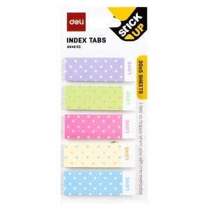Index autoadeziv 45X15 mm, diverse modele, DELI - Img 3
