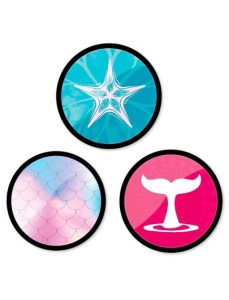 Insigne ghiozdan, 3 buc/set, Mermaid NIKIDOM
