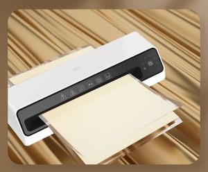 Laminator A4, cald/rece, 175 microni, DELI ET103 - Img 4