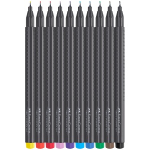 Liner 0.4 mm FABER-CASTELL GRIP, 10 buc/set - Img 2