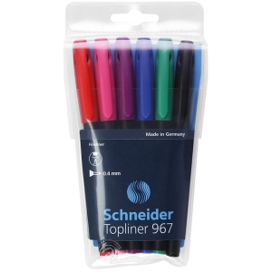 Liner 0.4 mm SCHNEIDER Topline 967, 6 culori/set - Img 2