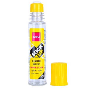 Lipici lichid 50 ml, DELI Clear - Img 2
