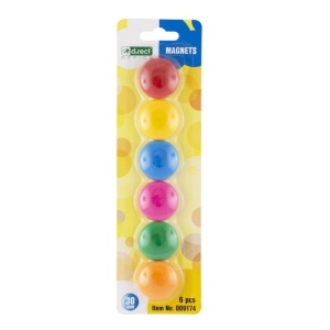 Magneti whiteboard, D 30 mm, 6 buc/set, D.RECT