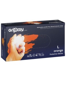 Manusi nitril extra rezistente GRIPZZLY GoGrip, marime L, 50 buc/cutie
