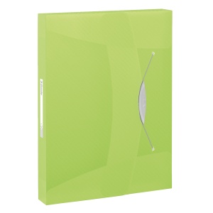 Mapa de plastic, cu elastic, A4, verde, ESSELTE VIVIDA Jumbo