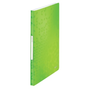 Mapa de prezentare cu 40 folii, A4, coperta flexibila, verde, LEITZ WOW