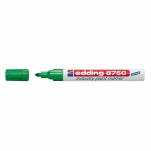 Marker cu vopsea industrial, 2-4 mm, verde EDDING 8750