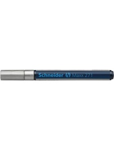 Marker cu vopsea, varf 1-2 mm, argintiu, SCHNEIDER Maxx 271 - Img 2