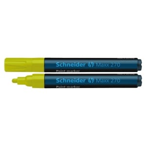 Marker cu vopsea, varf 1-3mm, galben, SCHNEIDER Maxx 270
