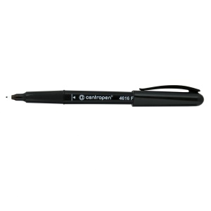 Marker pentru CD/DVD, varf 0.6 mm, negru, CENTROPEN 4616 F