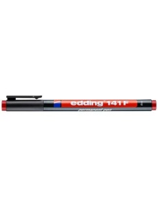Marker permanent OHP, 0.6 mm, rosu, EDDING 141 F - Img 2