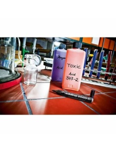 Marker permanent, varf 3 mm, rosu, EDDING 2000 C - Img 3