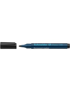 Marker permanent, varf 3mm, negru, SCHNEIDER Maxx 130 - Img 4