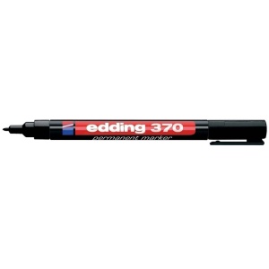 Marker permanent, varf rotund 1.0 mm, negru, EDDING 370