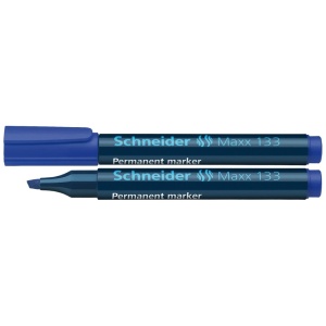 Marker permanent, varf tesit 1-4 mm, albastru, SCHNEIDER Maxx 133 - Img 2
