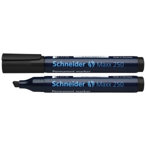Marker permanent, varf tesit 2-7 mm, negru, SCHNEIDER Maxx 250