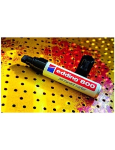 Marker permanent, varf tesit 4-12 mm, negru, EDDING 800 - Img 4