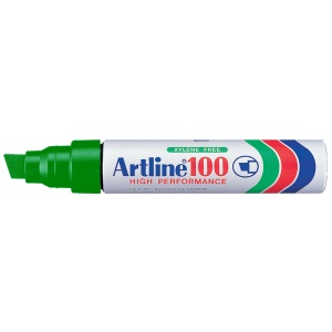Marker permanent, varf tesit 7-12 mm, verde, ARTLINE 100