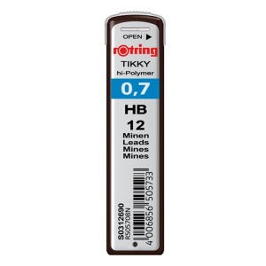 Mine creion 0,7 mm HB 12 buc/set, ROTRING