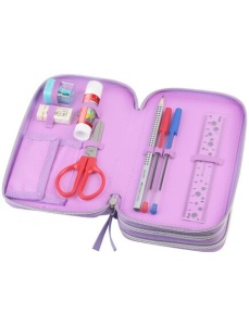 Penar echipat cu 44 piese, 3 fermoare, unicorn, FABER-CASTELL - Img 3