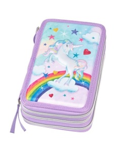 Penar neechipat, 3 fermoare, unicorn, FABER-CASTELL