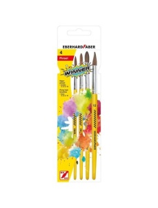 Pensule varf rotund, 4 buc/set, EBERHARD FABER - Img 3