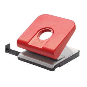 Perforator metalic, 25 coli, rosu, Master NOVUS