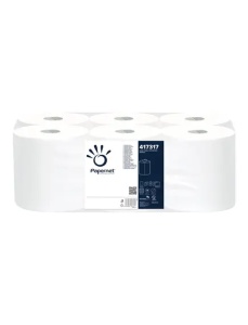 Prosop hartie derulare centrala PAPERNET Recycled 417317, 105 m, 6 role/bax