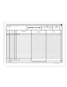Registru de casa A4, 100 file, 3 buc/set