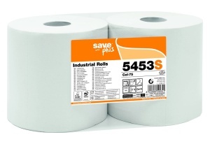 Rola lavete hartie industriala Celtex SavePlus 5453, 2 str., 280 m, 2 role/set