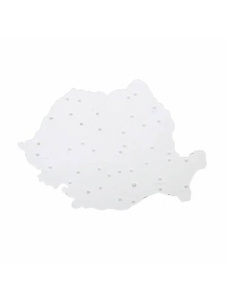 Sablon harta Romaniei, 185 x 255 mm