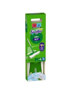 Set mop plat SWIFFER Dry + Wet, cu 3 rezerve umede + 8 rezerve uscate